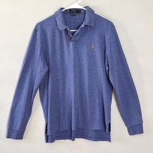 Polo Ralph Lauren Polo Shirt Pima Soft Touch Men M Long Sleeve Flesh Pony Preppy